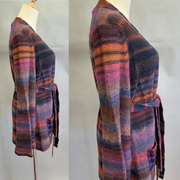 Trina Turk Wine Country Bosworth Self-Tie Wool-Blend Sweater Size - Picture 9 of 16